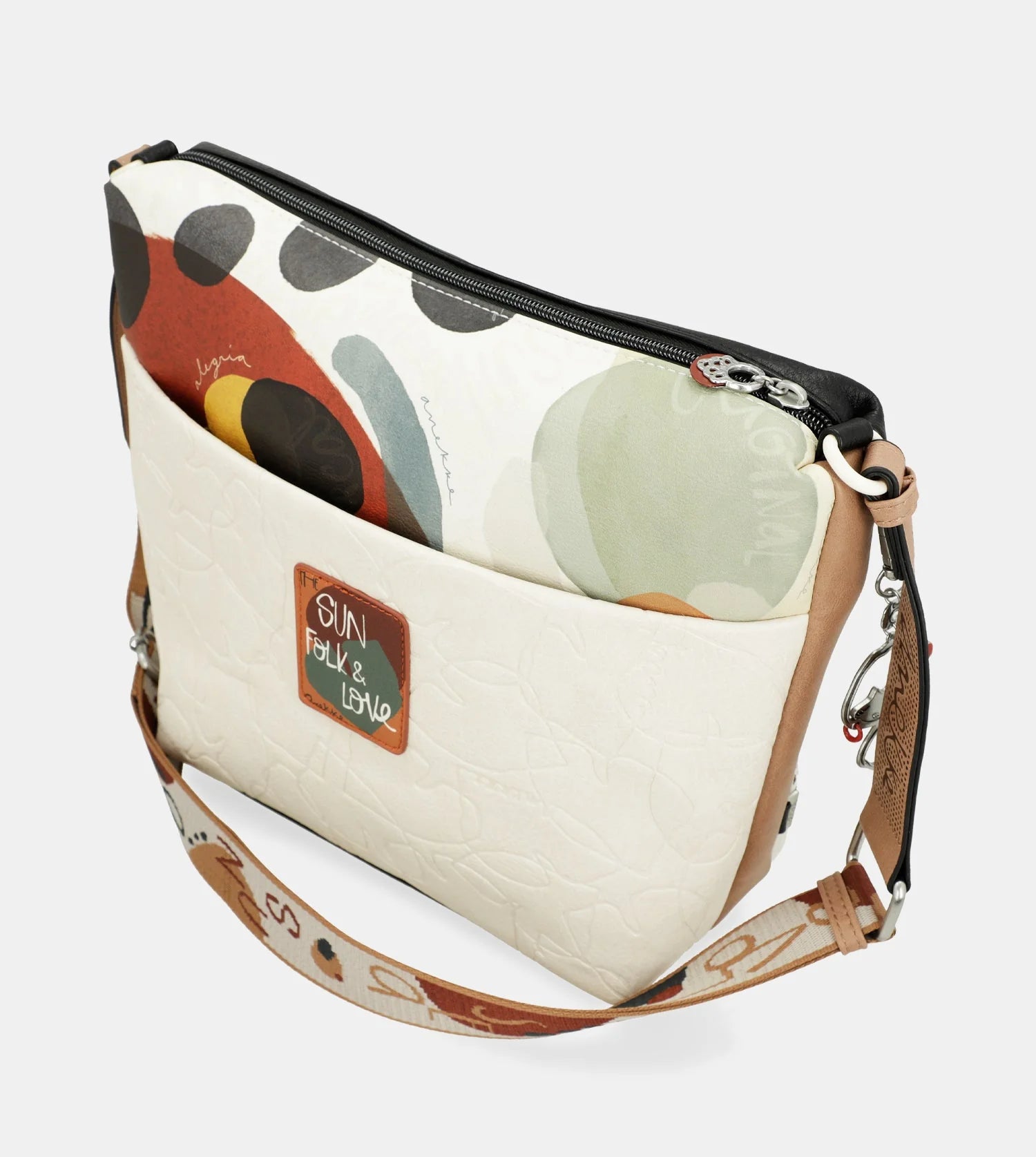 Anekke Geantă mare de tip crossbody cu buzunar frontal Alma 40723-248