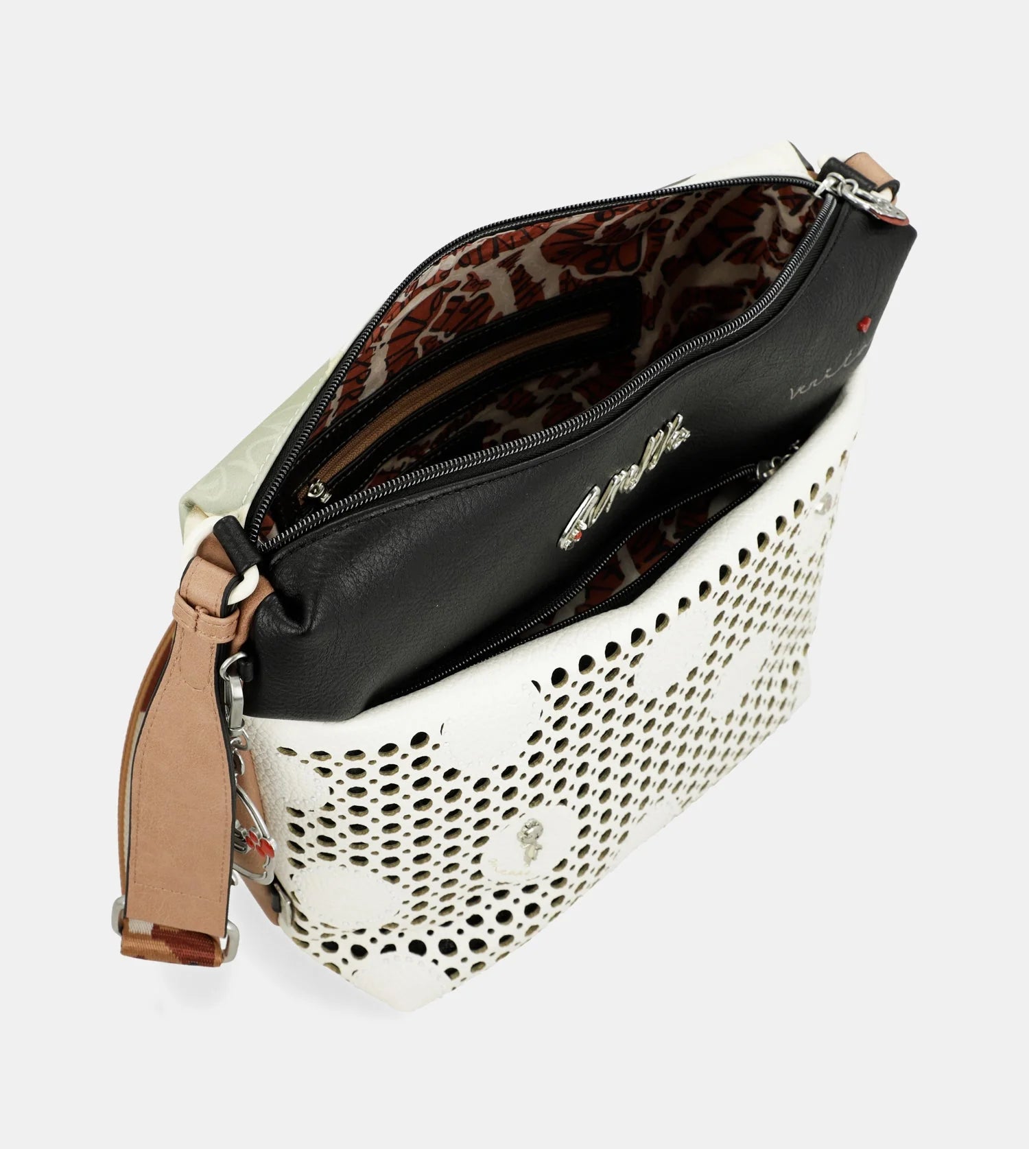 Anekke Geantă mare de tip crossbody cu buzunar frontal Alma 40723-248