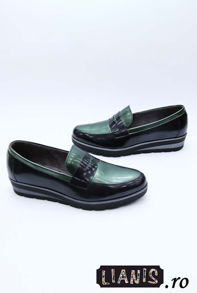 Pantofi Dama Pitillos 1313 Negru Verde